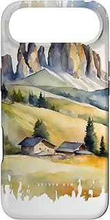 Seiser ALM Dolomiti Painting Watercolor Art Vintage Travel Case for iPhone Air