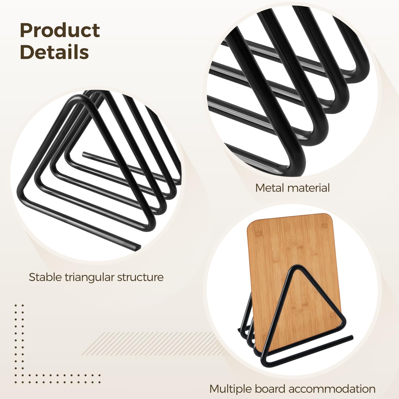 Supporto per tagliere in metallo, efficiente organizer per armadio da cucina, coperchio antiruggine per pentole, sistema di archiviazione multifunzione per pentole