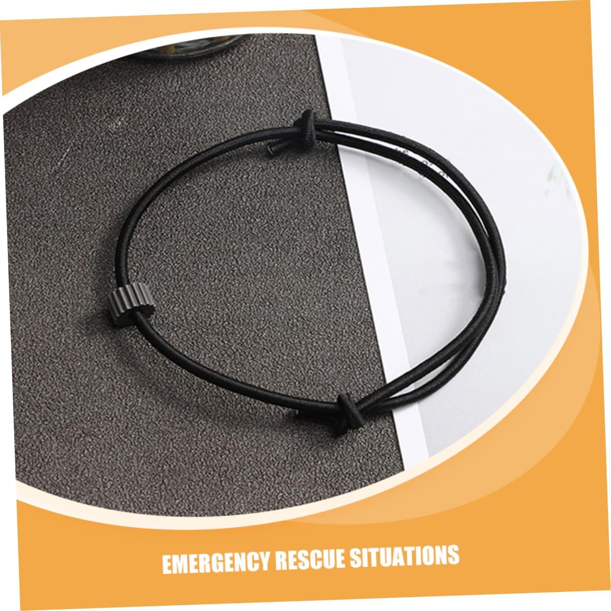 2pcs Automotive Escape Equipment Car Window Breaker Hand Chain Survival Bracelet for Emergency Situations