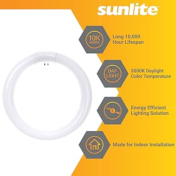 Sunlite FCL30/50K Fluorescent 30W T9 Circline Ceiling Lights