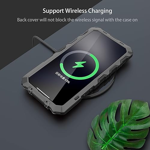 Miniatura 8 de Simicoo Funda de silicona resistente para Samsung S23 Ultra Metal Bumper Militar Resistente Armor Defender Samsung S23 Ultra Funda de metal con