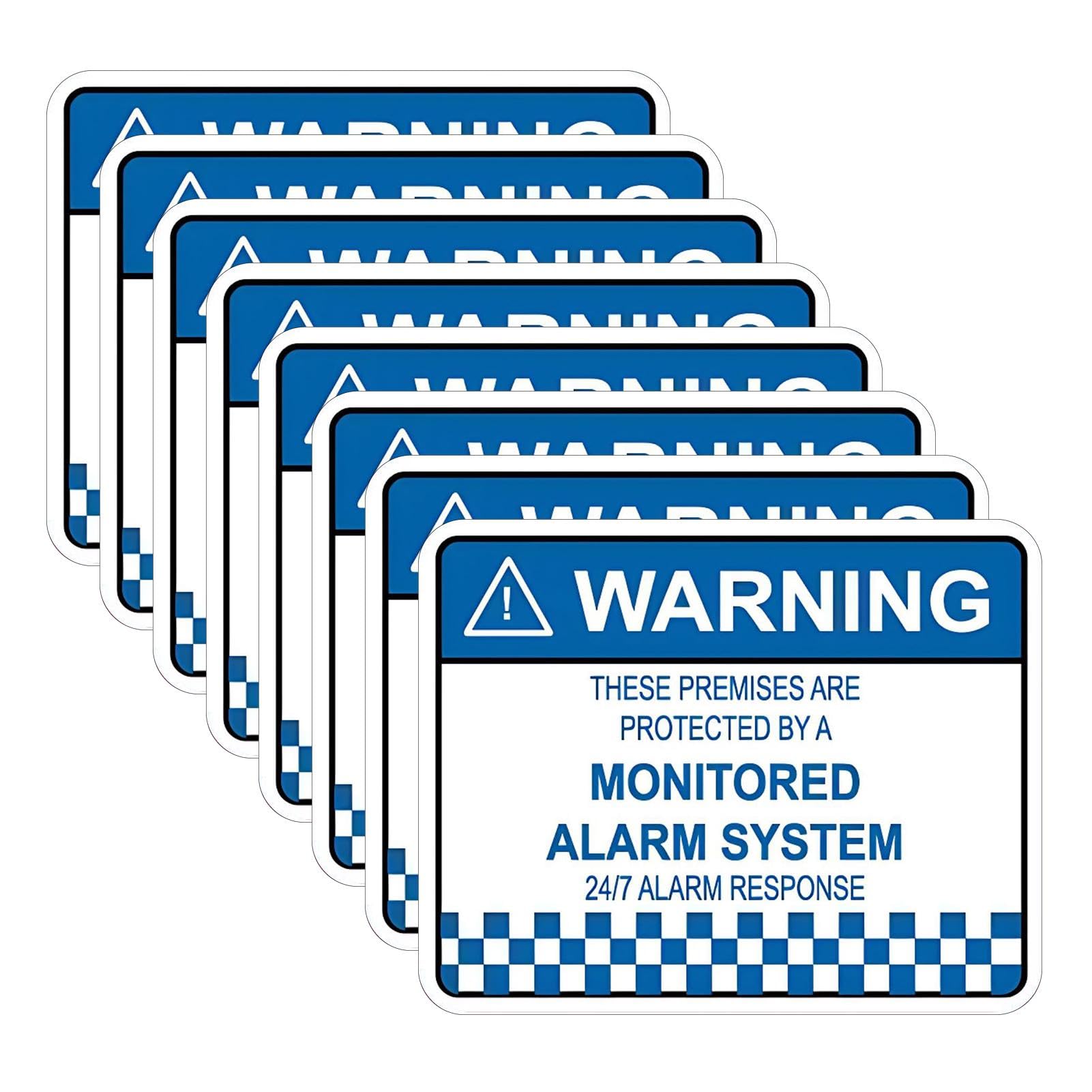 8pcs Security Alarm System Sign for Home