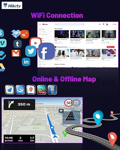 Miniatura 6 de Para Toyota Camry 2012-2014 Radio de coche Android 11 pantalla táctil estéreo de coche con Apple Carplay Android Auto reproductor multimedia de