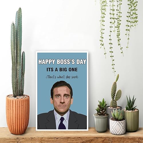 Miniatura 6 de Divertida tarjeta del día del jefe de oficina para jefe líder, regalo feliz del día del jefe para hombres y mujeres, tarjeta de felicitación del día