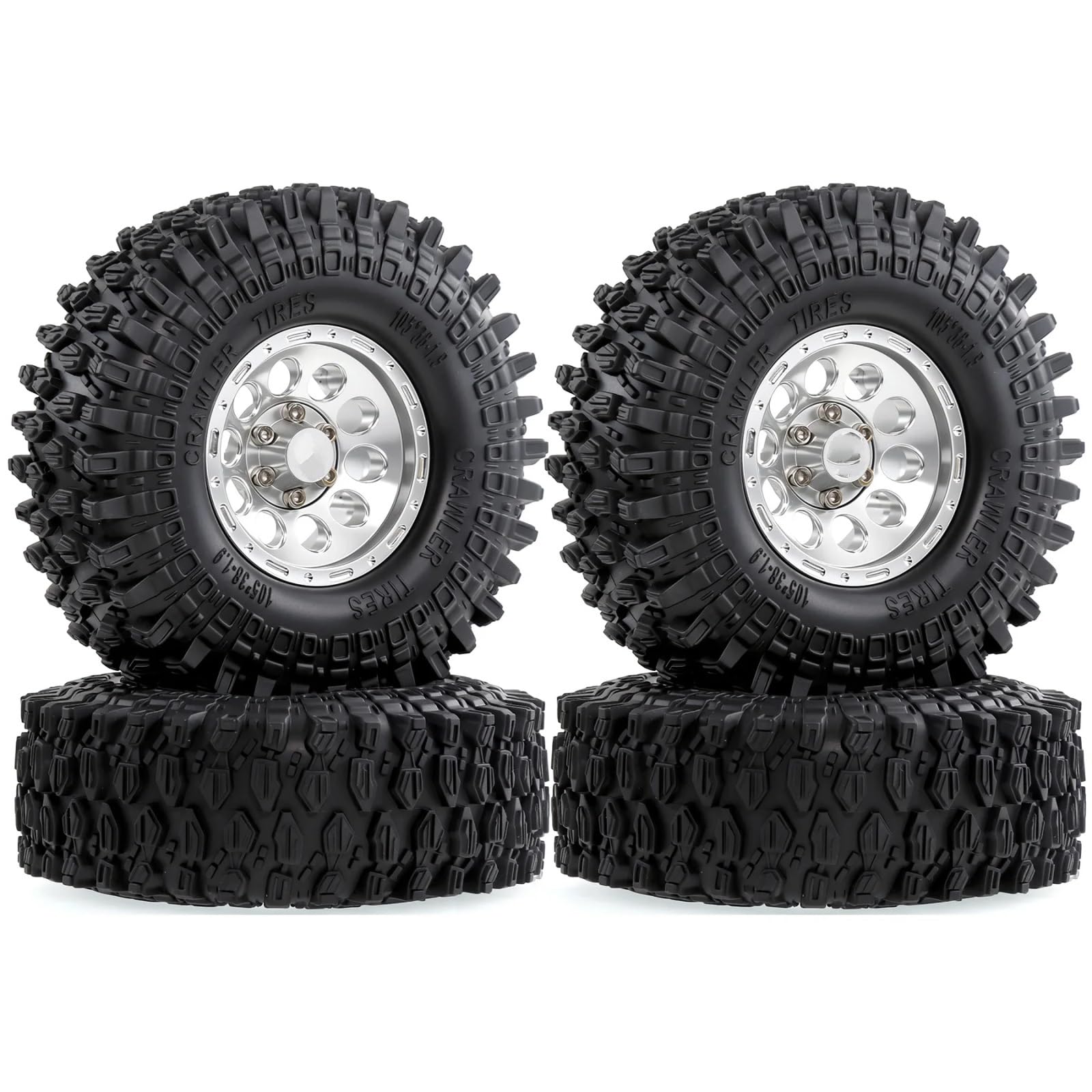 RC Pneumatici Ruote Per Traxxas Per TRX4 Per Axial Per SCX10 II III Per Redcat Gen8 Gen7 1/10 1.9 Ruote E Pneumatici Beadlock 12mm Hex Crawler Aggiornamenti