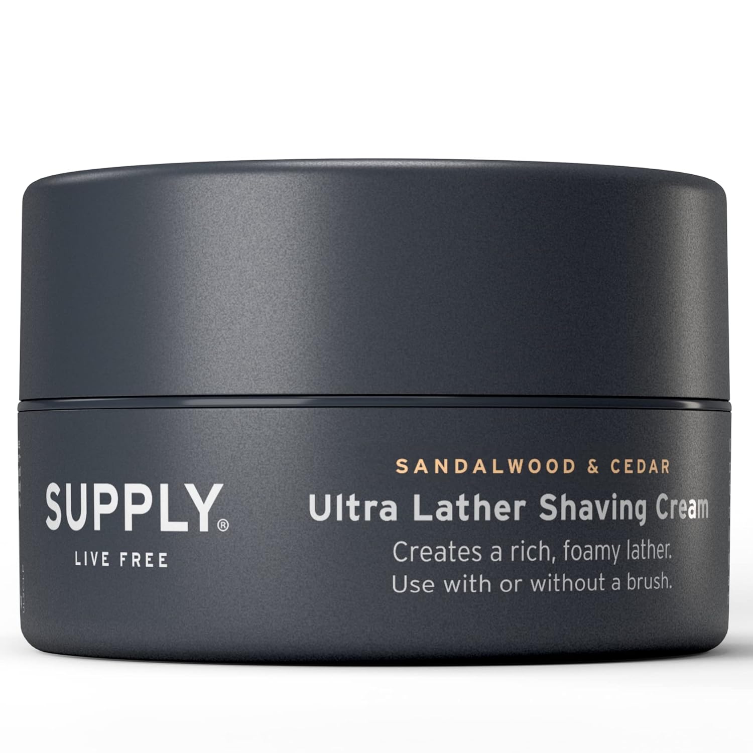 SUPPLY Ultra Lather Shaving Cream Sandalwood & Cedar – Hypoallergenic Formula for Men – 3.4 Oz Jar – Naturally Soothes and Protects, Guards Against Razor Burn and Irritation SUPPLY Ultra Lather Shaving Cream Sandalwood & Cedar – Hypoallergenic Formula for Men – 3.4 Oz Jar – Naturally Soothes and Protects, Guards Against Razor Burn and Irritation