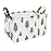 FANKANG Storage Bins, Nursery Hamper Canvas Laundry Basket Foldable with Waterproof PE Coating Large Storage Baskets for Kids Boys and Girls, Office, Bedroom, Clothes,Toys(Rec-Colorful Forest 