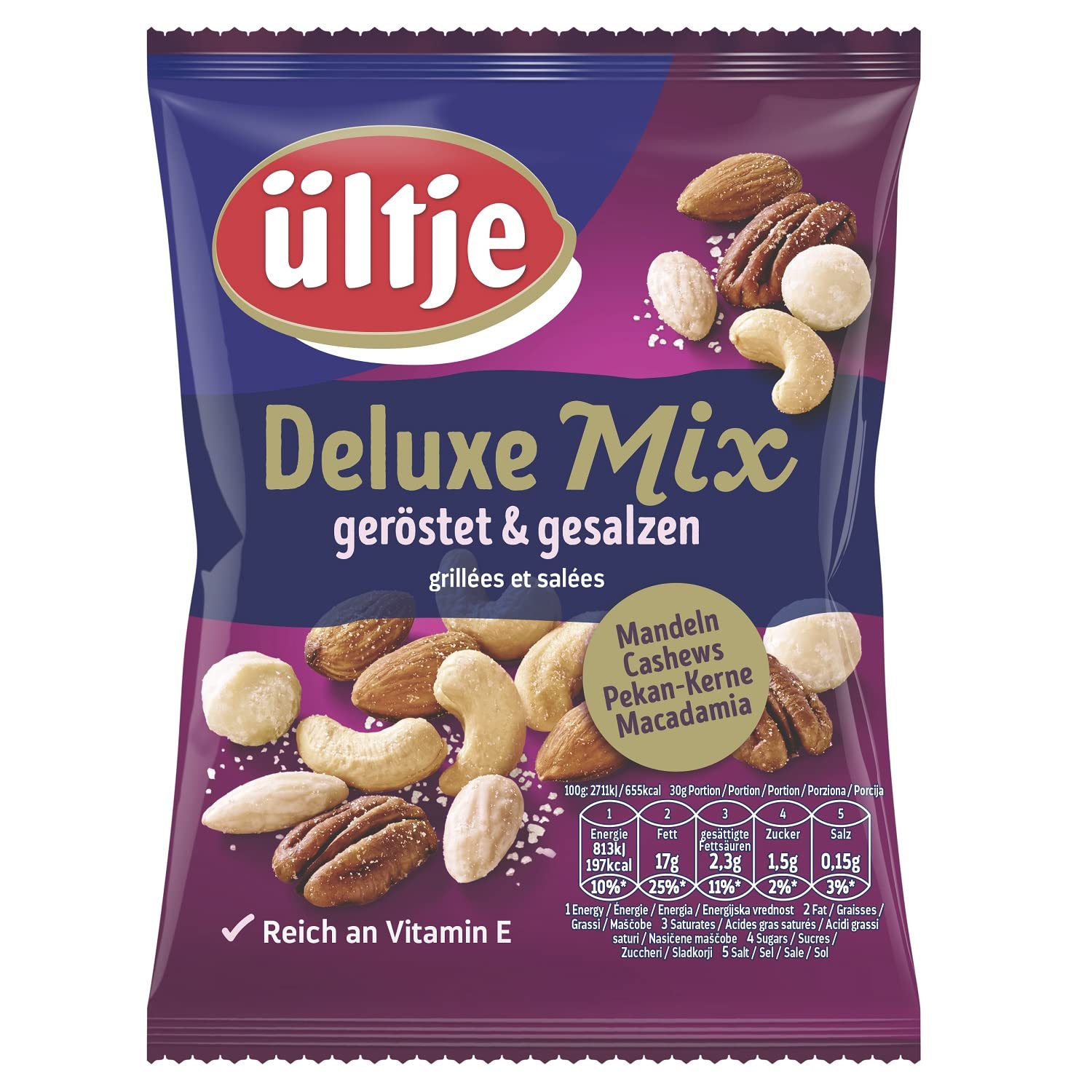 Ültje Deluxe Mix, geröstet & gesalzen, 150 g