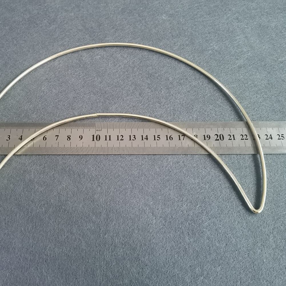 Ghirlanda nuziale in metallo a forma di luna, per realizzare decorazioni fatte a mano da appendere alla parete della casa