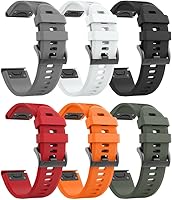 Vista 22 de NotoCity - Correa compatible para reloj Fenix 5X, de 26 mm de ancho, correa de silicona suave para Fenix 8