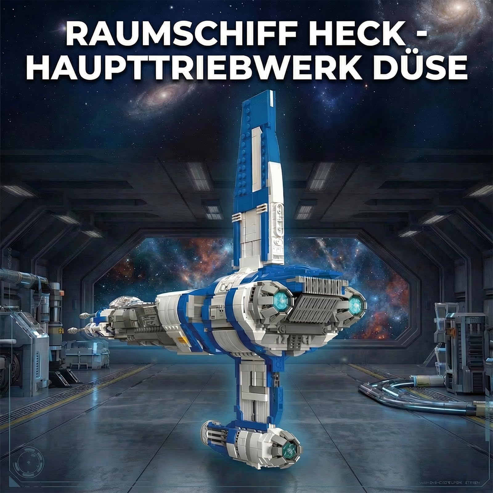 Space Wars Klemmbausteine Raumschiff Set für Erwachsene Männer | 3006 Teilen, Drehbare Rückenflosse, Flugzeug Modell, Geschenk Sammlung, BWR101