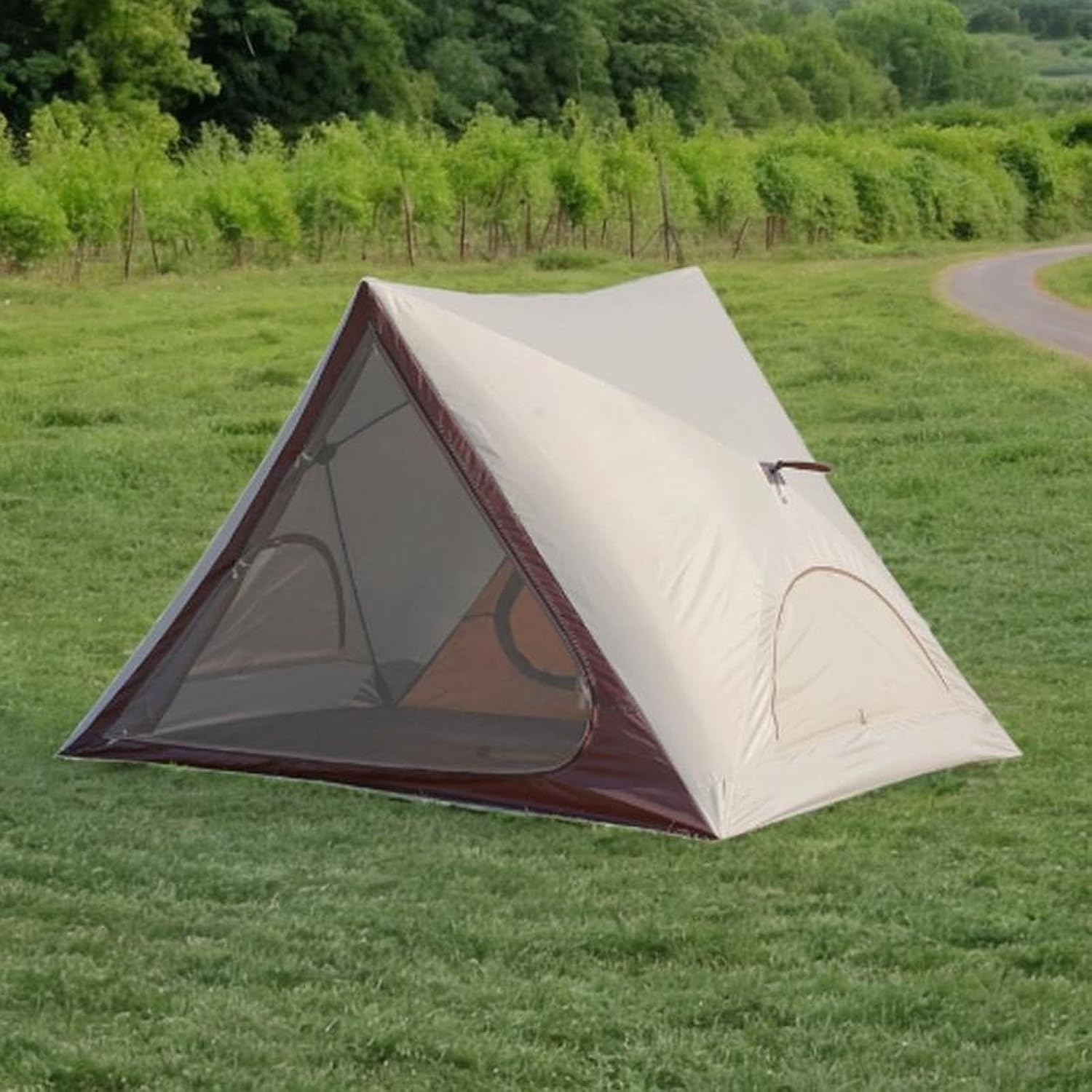 三角形キャンプテント日焼け防止日よけ 4 サイド換気屋外自動キャンプテントビーチテント