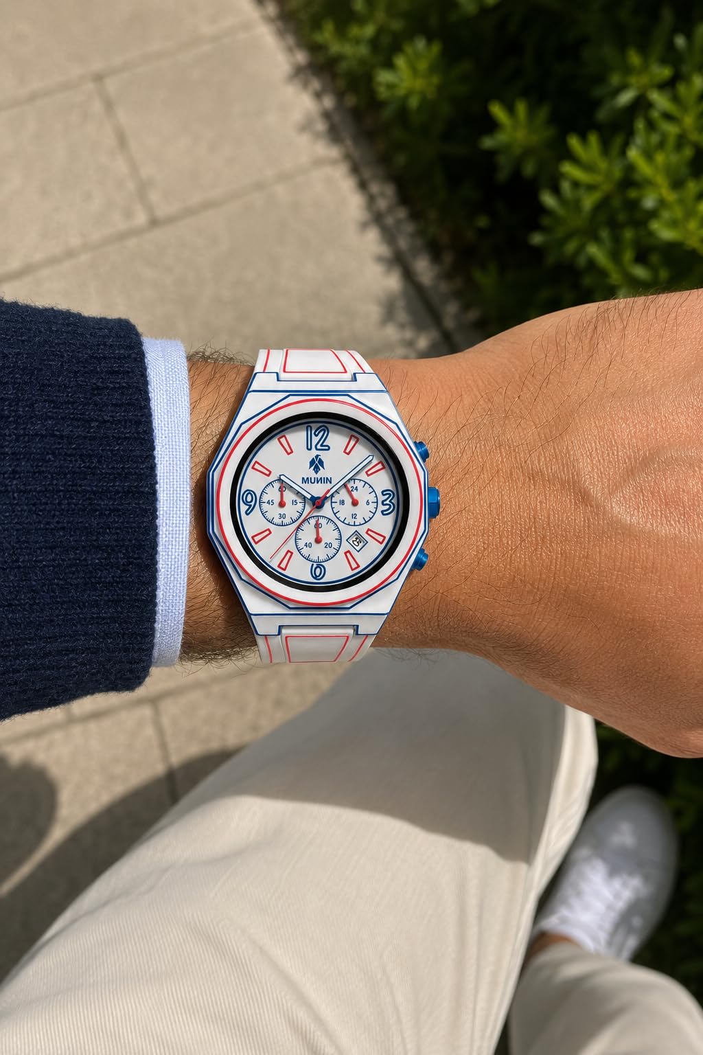 MUNIN Reloj Hombre Urbano Diseño Original – Estilo Streetwear Deportivo – Correa de Silicona Cómoda – Look Moderno y Diferente con Personalidad