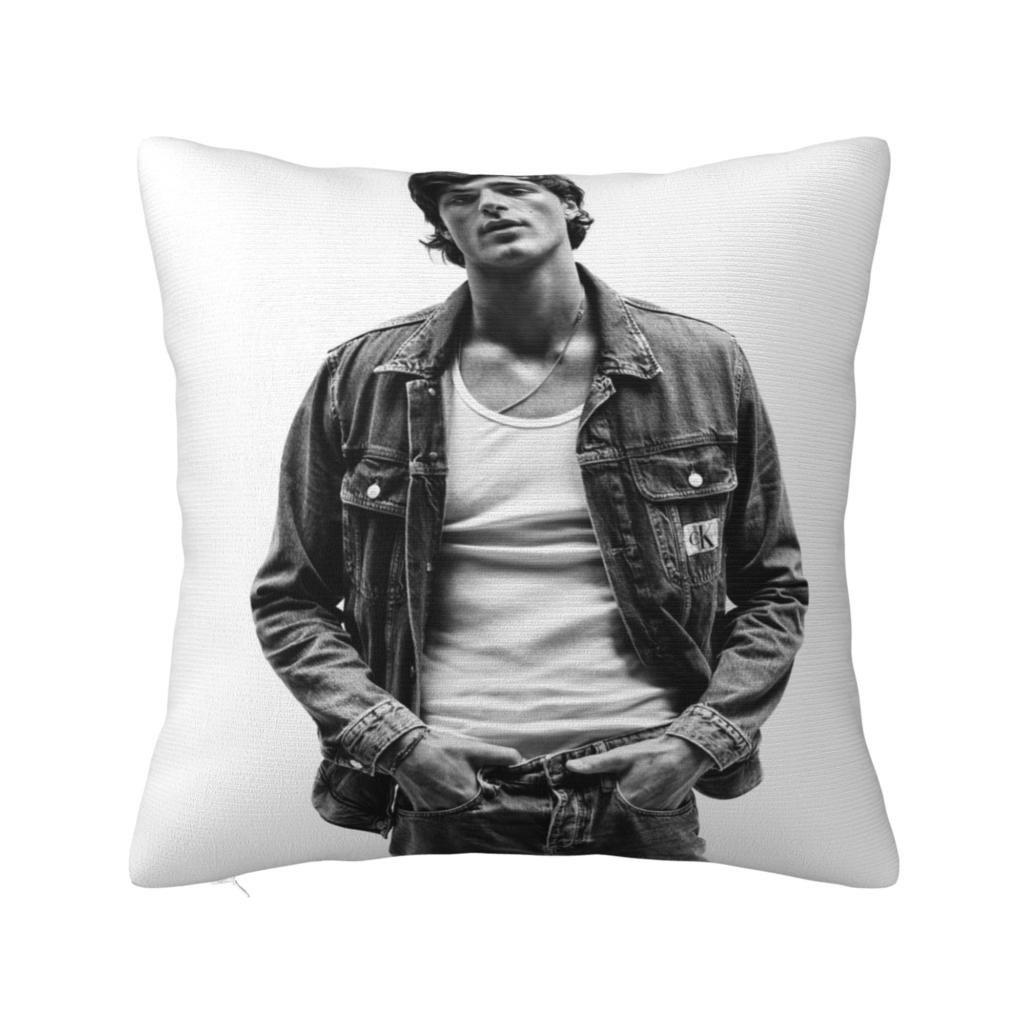 Ezkyztlw Women's As Pic Jacob Star Elordi Pillow Case Decorate Home Living Room Bedroom Office Room Gifts For Girls Kids Throw Pillow Covers 16"X16"