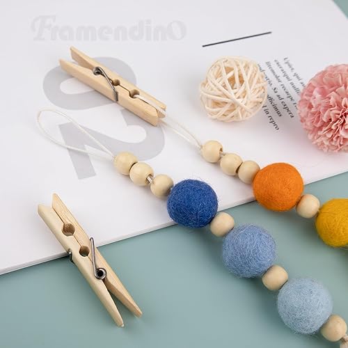 Miniatura 4 de Framendino, Paquete de 6 bolas de fieltro coloridas difusoras para coche, borla colgante, cuentas de aromaterapia, clips de ventilación para