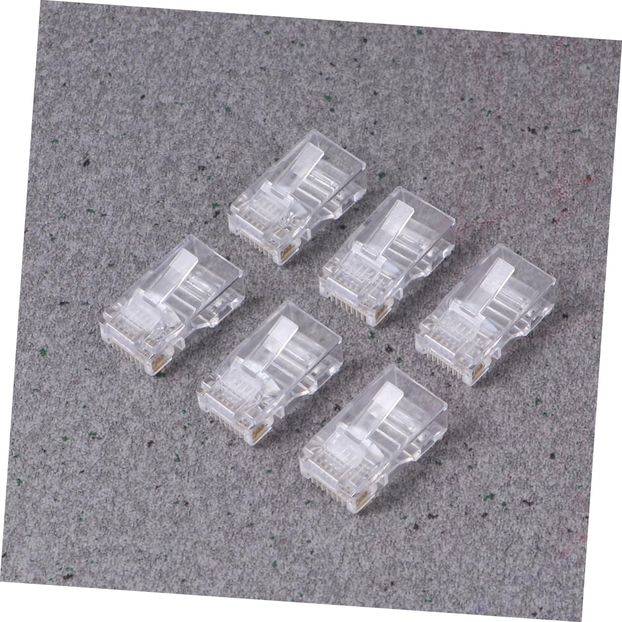 8p8c Cat5e Network Connector Modular Plug Terminals Plated Leads for Signal Strength