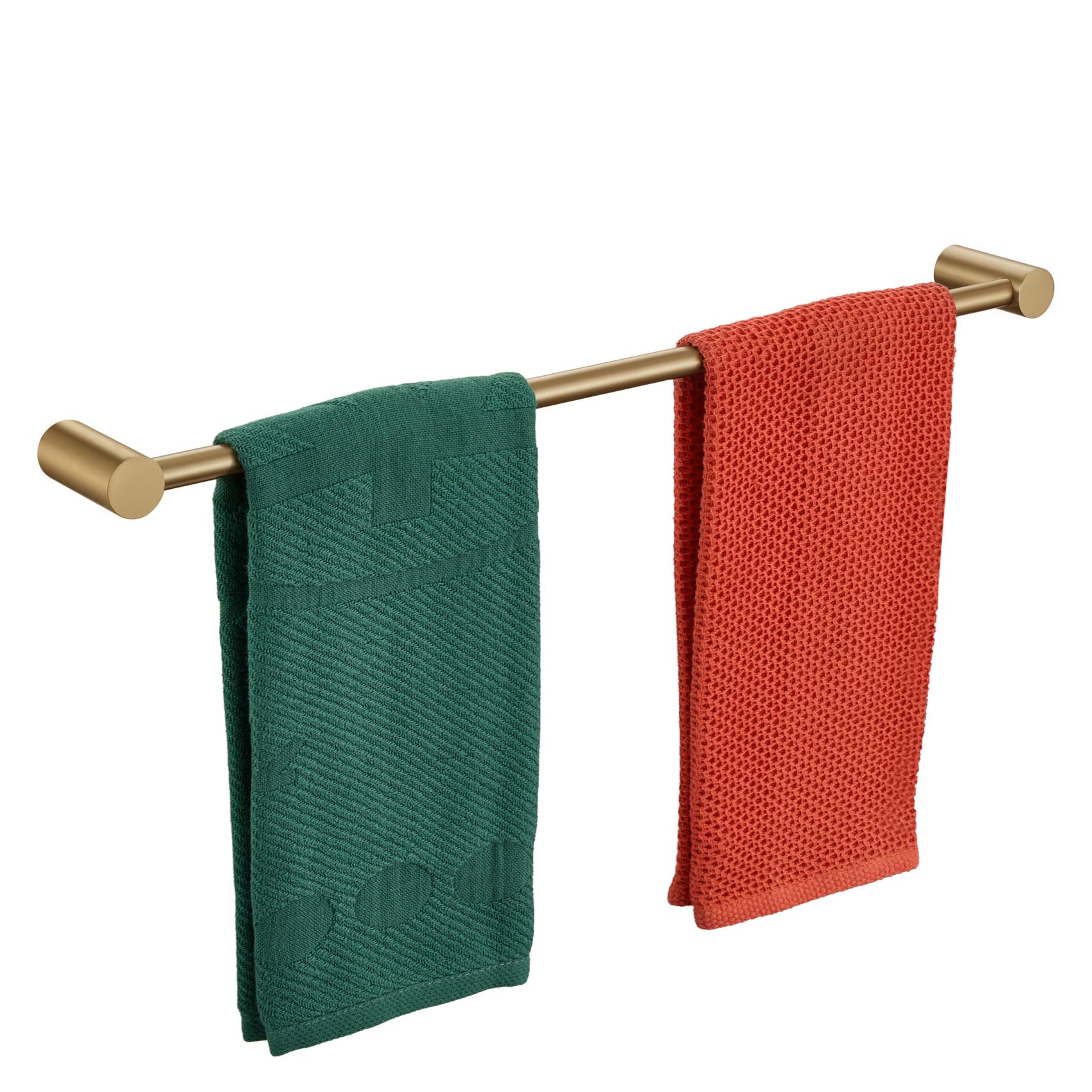 KOKOSIRI Bathroom Towel Rack Wall Mounted 24'' Bath Towel Bar Holder for Bathroom Hardware Accessories Champagne Bronze Stainless Steel, B4007CPG-L24