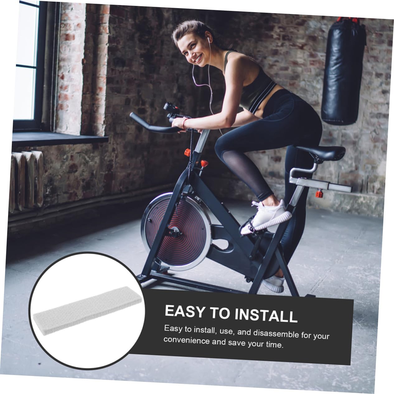 Pastiglie Freno per Bici da Esercizio Indoor in Feltro 6 Unitá Antiscivolo Facili da Installare per Bici Domestica