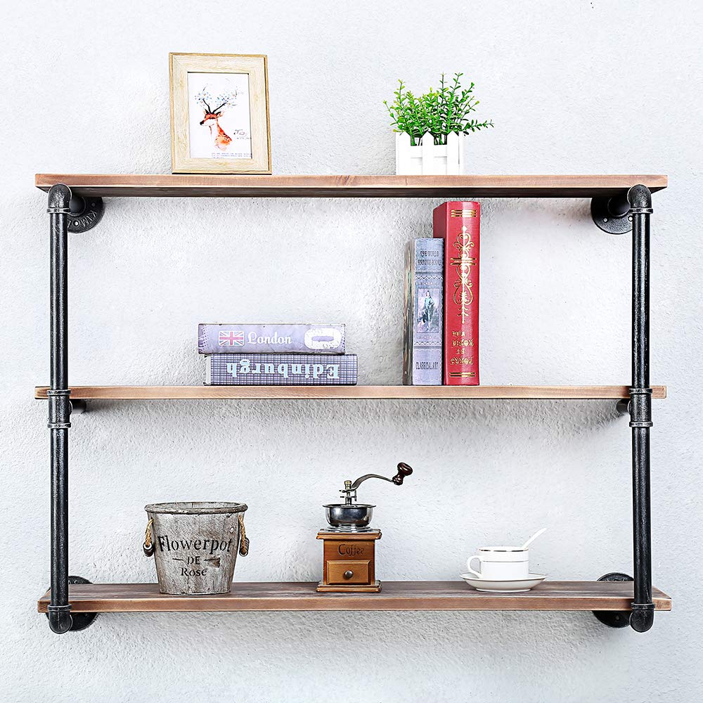 Buy Floating Shelves for Wall Industrial Pipe Shelving,Rustic Pipe
