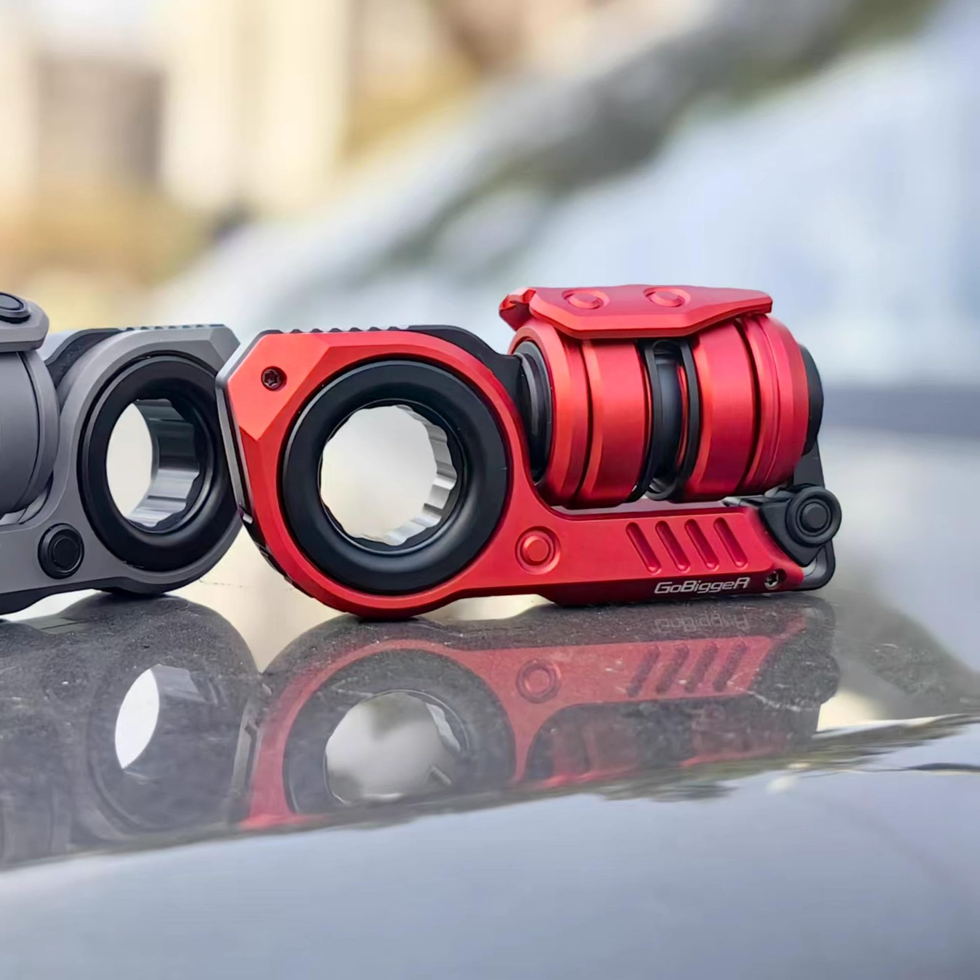 GoBiggeR チタングレー　ゴースト音叉スライダー　シャーク青 Amazon.com: Fidget Toy for Adult GoBigger Youth Edition Fidget
