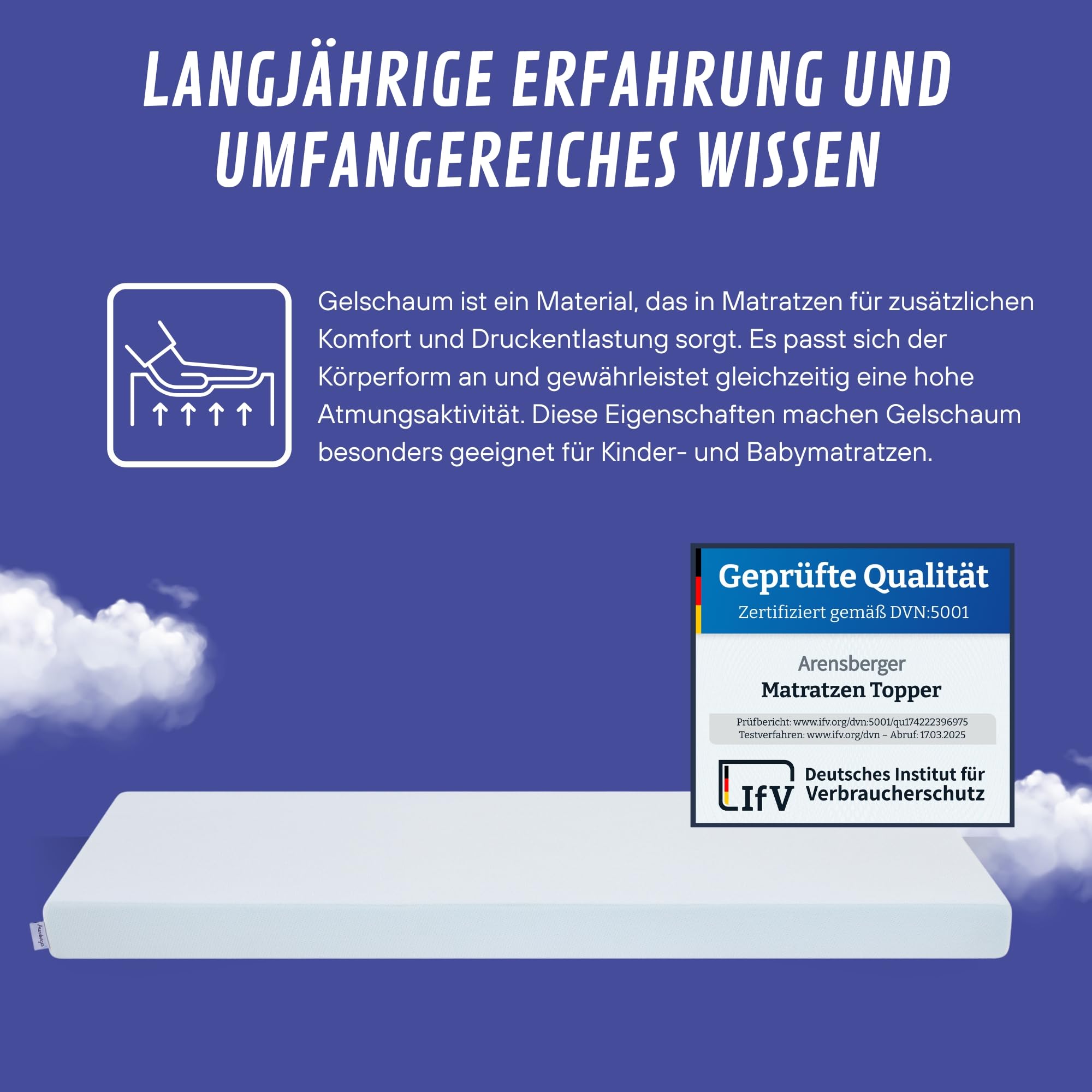 MISSCOZY Matrastopper, 160 x 200 cm, 9 cm hoogte, matrastopper, H2 en H3, gel, traagschuim matrasoplegger, met Öko-Tex-gecertificeerd voor boxspringbed, caravan, slaapbank, wasbaar