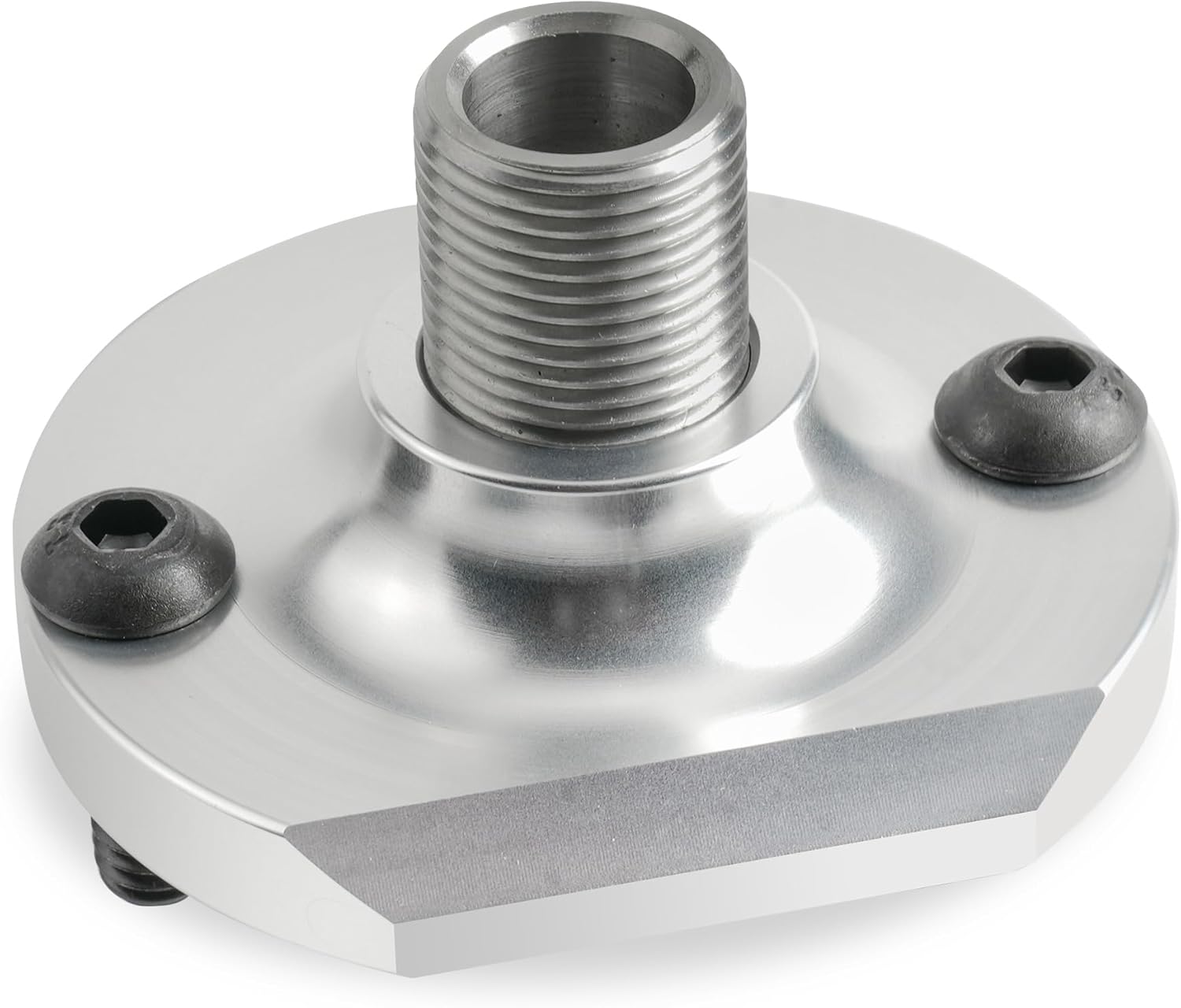 23775 Oil Bypass Eliminator 13/16-16 Compatible With Chevy SBC, BBC (Except Gen V and Gen Vl Engine) (Silver)