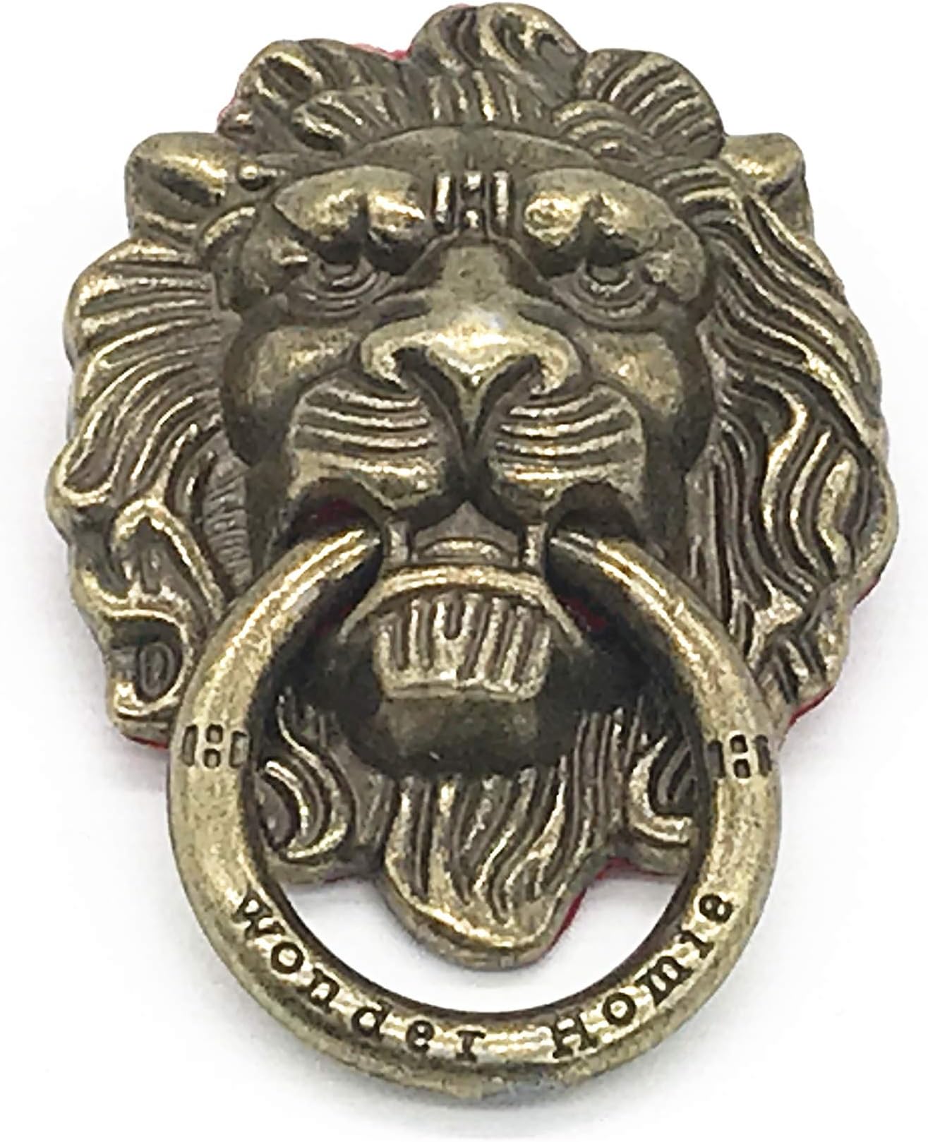 Lion Pattern Cell Phone Ring Stand Holder Colorful Cute Pattern Painted Universal Metal Buckle Finger Ring Kickstand Compatible Various Smartphones Tablet Or Phone Cases (Bronze)