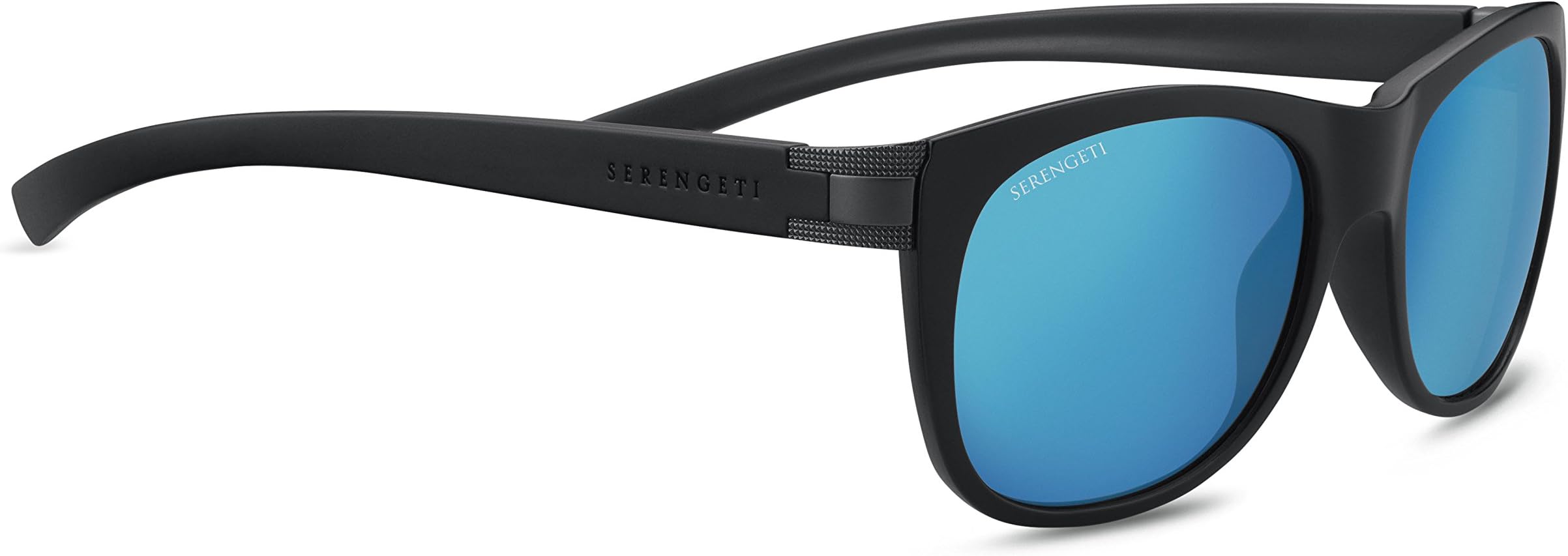 Serengeti Scala Satin Dark Gun Polarized 555Nm Blue, Sanded Black