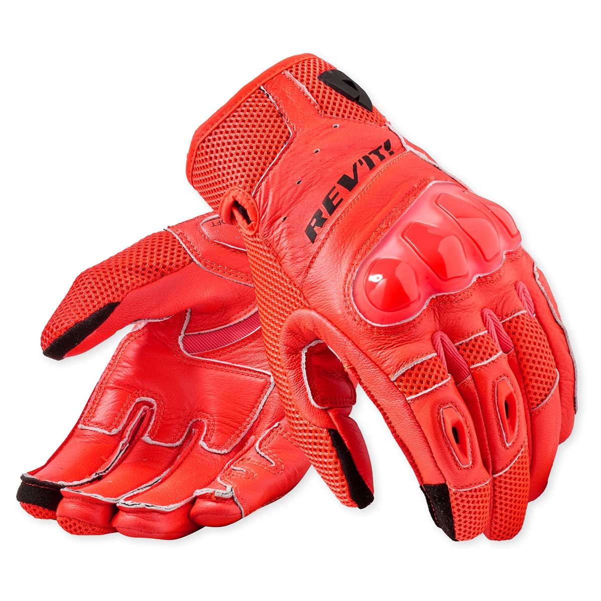 REV'IT! Revit Ritmo Guanti da moto, bianco/rosso/nero, S