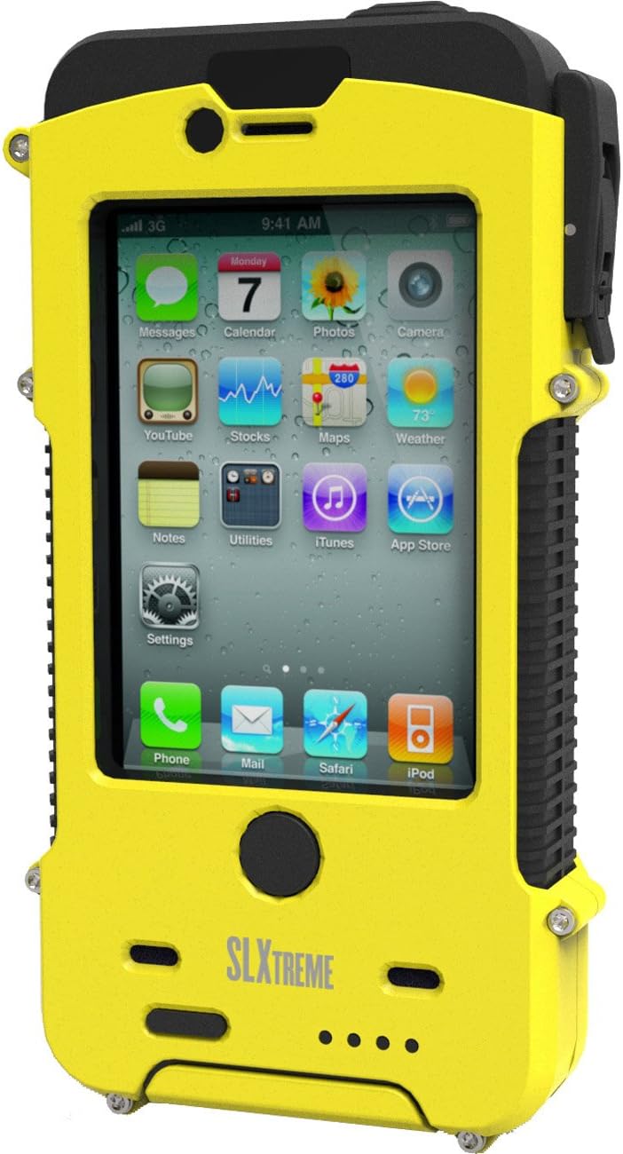 Snow Lizard SLXtreme for iPhone 4/4s Safety Yellow - by Snow Lizard