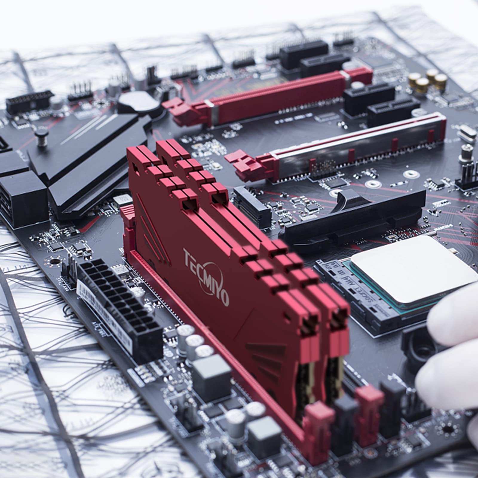 TECMIYO RAM 16GB (2x8GB) DDR4 2666MHz DIMM PC4-21300 CL15 1.2V Non