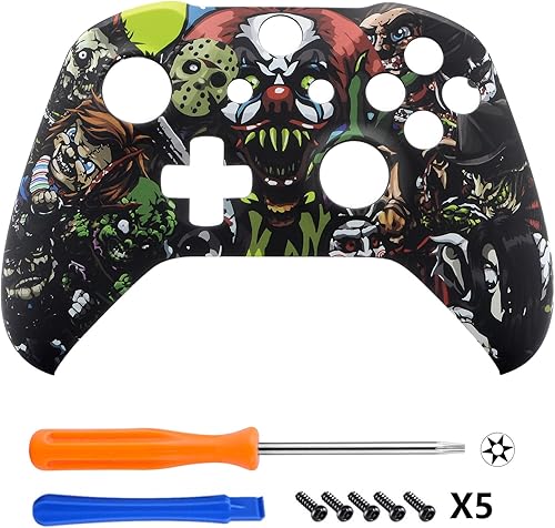 Miniatura 3 de eXtremeRate Scary Party Patterned Front Housing Shell Faceplate for Xbox One S & Xbox One X Controller Model 1708 - Controller NOT Included