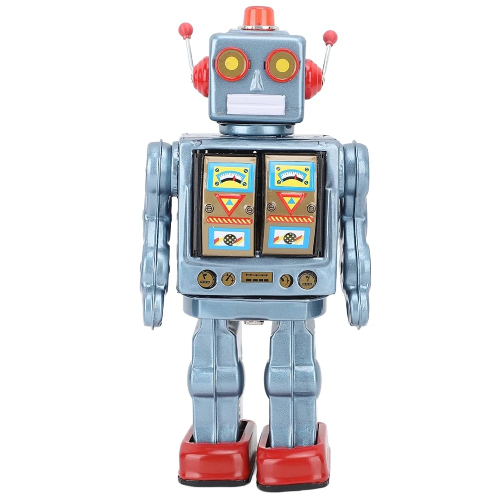 Amazon.com: Wind Up Vintage Robot, Metal Tin Drumming Robot