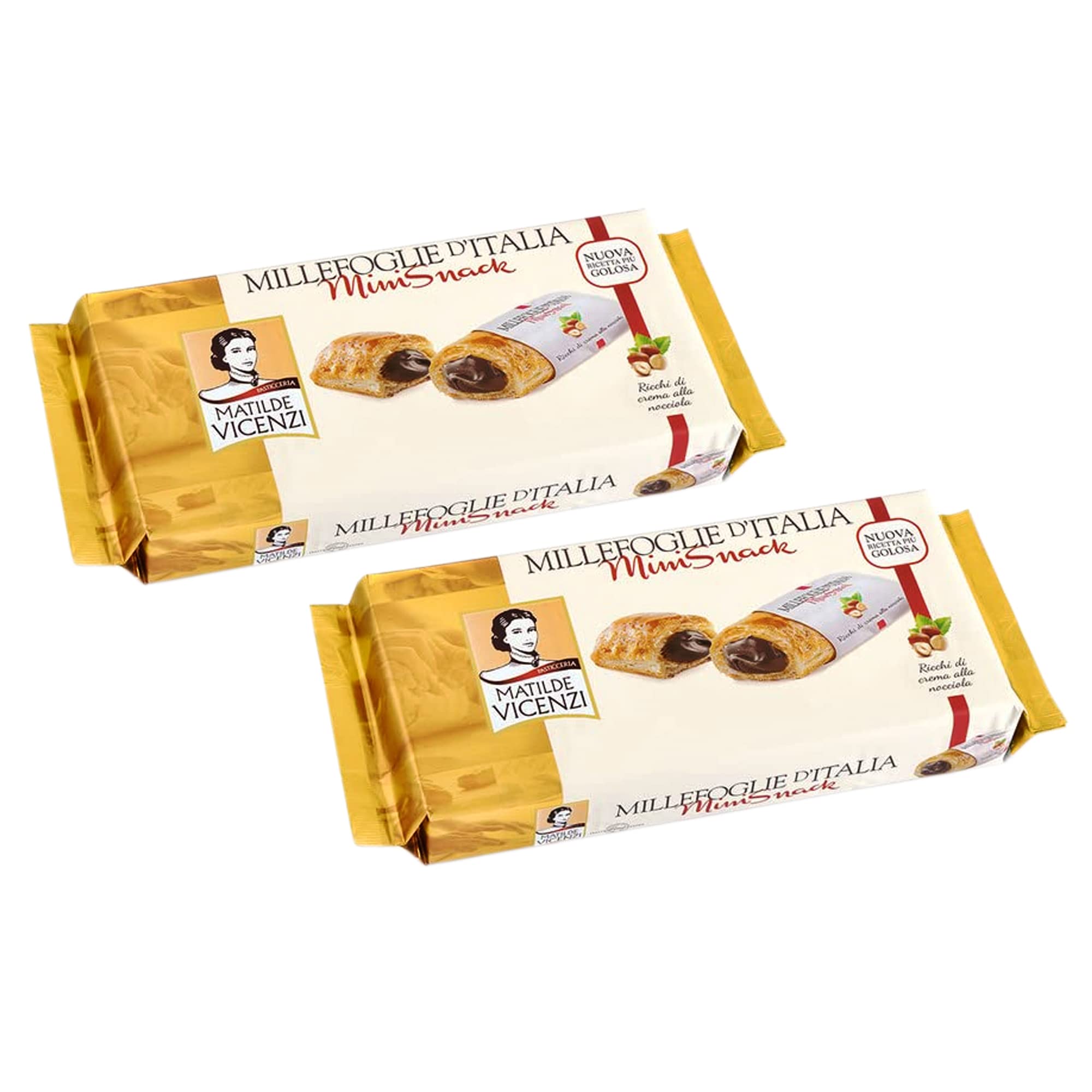 MATILDE VICENZI Millefoglie DITALIA Minisnack With Hazelnut Cream | GMO Free | No Preservatives & No Artifical Colours | Hazelnut Cream - 5pcs.(Pack of 2) (B09TBD74KF) Amazon Price History, Amazon Price Tracker
