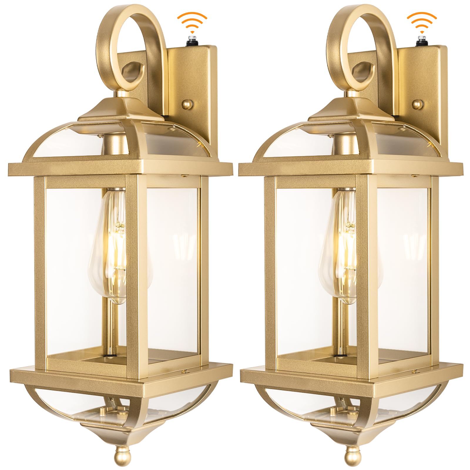 Photo 1 of Roravilila Dusk to Dawn Outdoor Wall Light - Golden