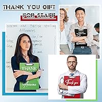 Vista 4 de Yeaqee 24 Pcs Thank You Plastic Clipboards 12.5 x 9 Inch Clipboard with Low Profile Clip A4 Letter Size Clip Boards Inspirational Employee