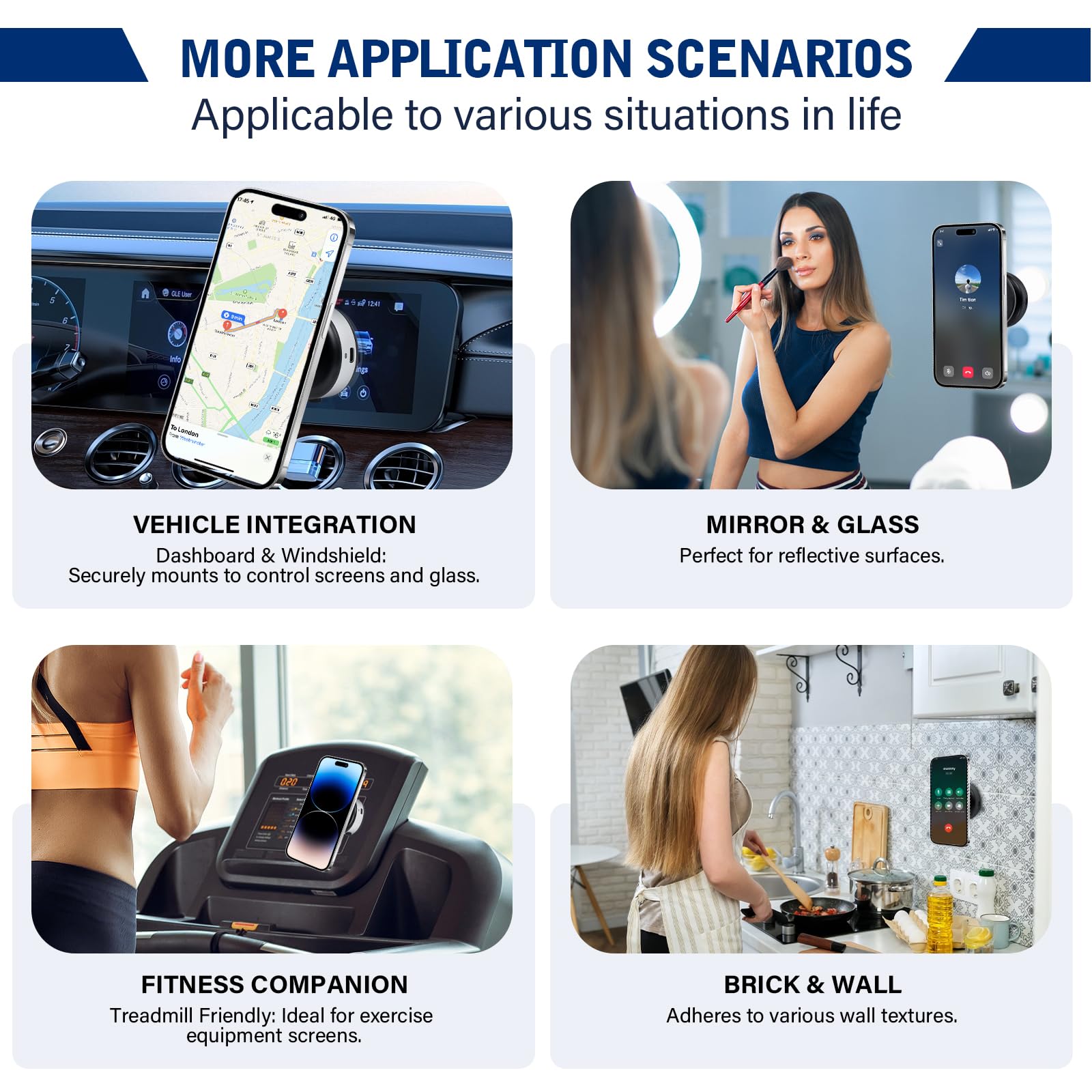 XIAOBAN 360° Electric Vacuum Magnetic Suction Car Phone Mount, Electric - View #6