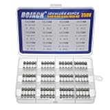 12 Values 60 pcs Slow Blow Glass Fuses Assortment Kit 5x20mm 250V T0.5A 1A 1.25A 1.6A 2A 2.5A 3A 3.15A 4A 5A 6.3A 10A packag in a Clear Plastic Box