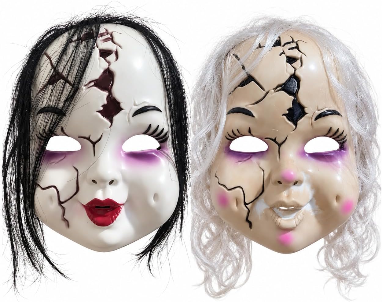 Halloween Scary Creepy Baby Doll Mask Horror Costume Cosplay Party Prop