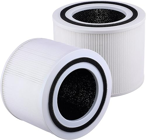 Miniatura 6 de Paquete de 2 filtros de repuesto para purificador de aire Levoit Core 300 y Core 300S VortexAir, filtro HEPA verdadero H13 Core 300-RF blanco