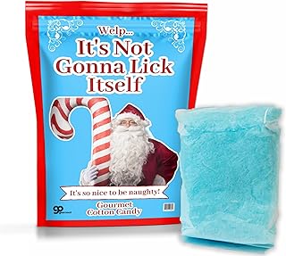 Lick Itself Cotton Candy for Her Christmas Lovers Gift Stocking Stuffers for Women Fun Holiday Candy Basket Ideas Gluten-Free Gourmet Blueberry