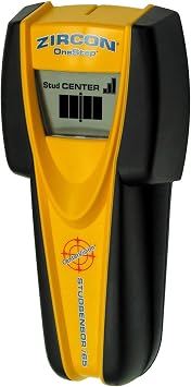 Zircon i65 Stud Sensor Center-Finding Battery Operated Stud and Metal Finder with Live Wire Detection