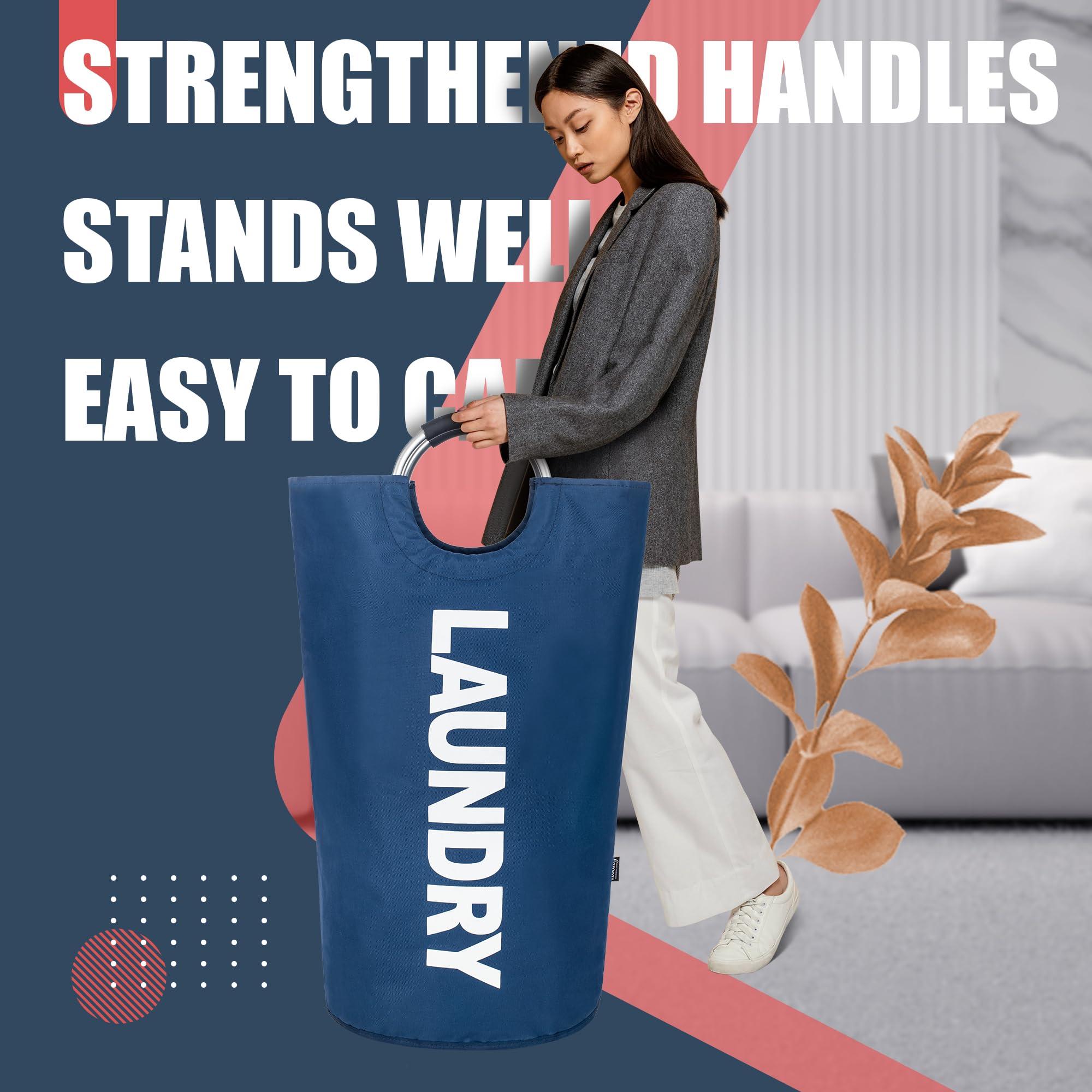 Caroeas 125L Collapsible Laundry Basket - Image 3