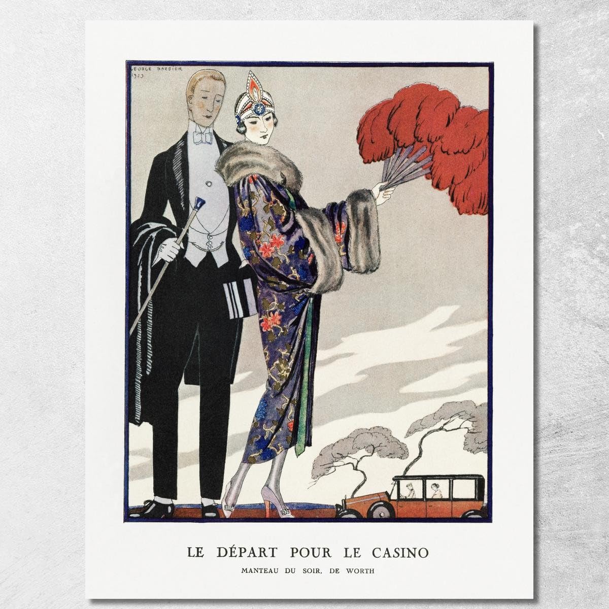 Tableau imprimé George Barbier pour revivre le charme des années 20