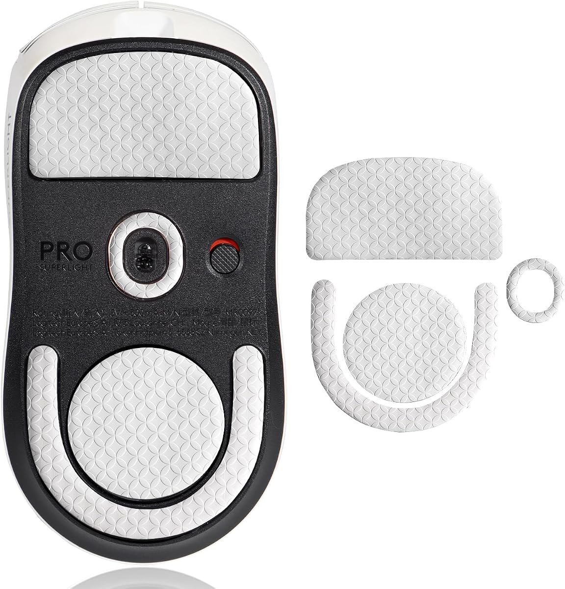 PTFE Mouse Skates for Logitech G PRO X Superlight 2 / G PRO X Superlight 2 SE/G PRO X2 Superstrike, Ultra-Smooth Rounded Edge Gaming Mouse Feet Replacement, White with Cleaning Tools