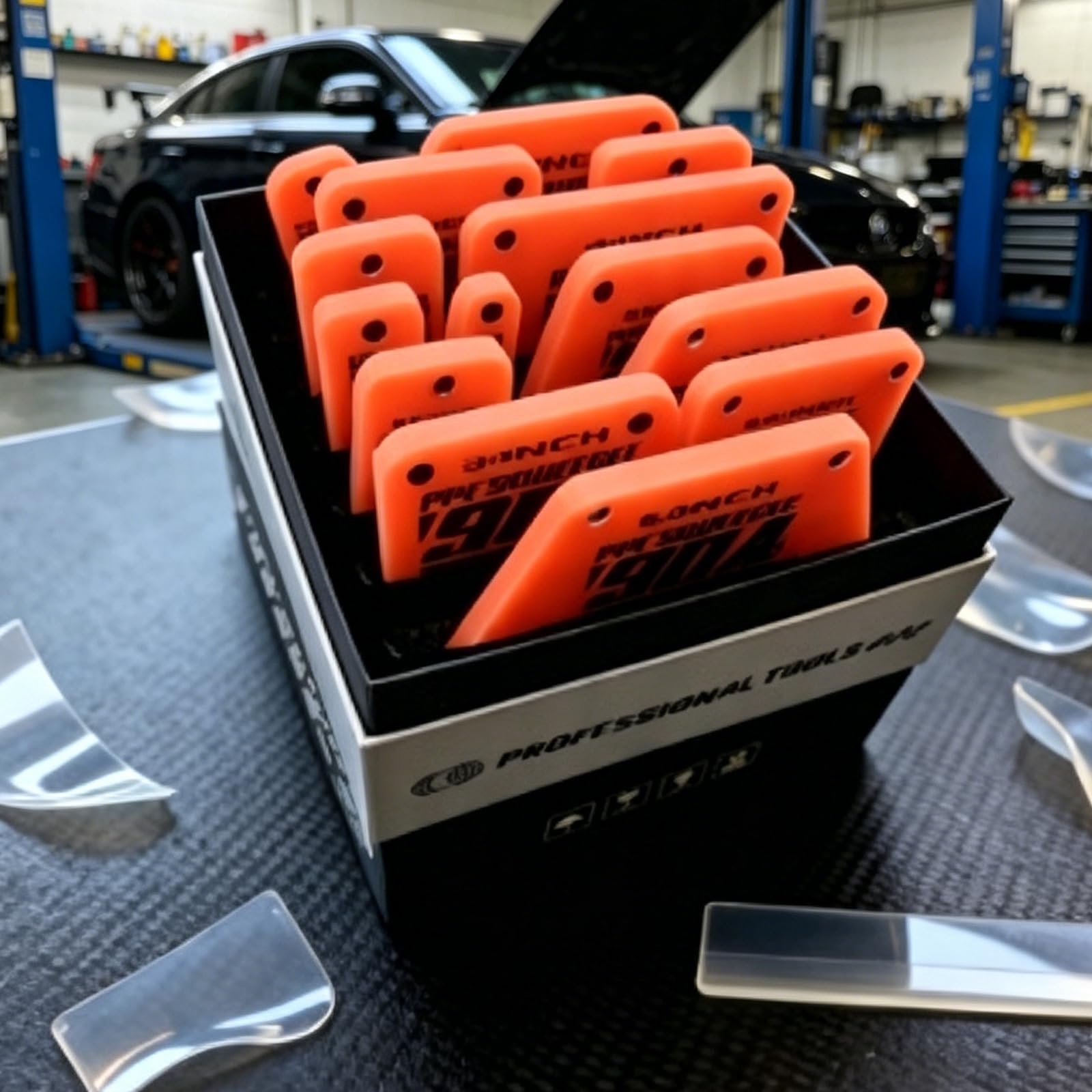 14-teilige Auto Folienrakel Sammlung für die Installation von Fahrzeugabdeckungen mit TPU Build, professionelles Auto Tönungs Ausrüstungsset, Auto Tönungsset