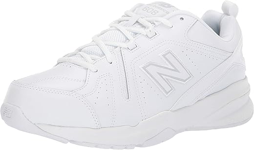 New Balance Men's 608 V5 Casual Comfort Cross Trainer, White/White, 10.5 X-Wide