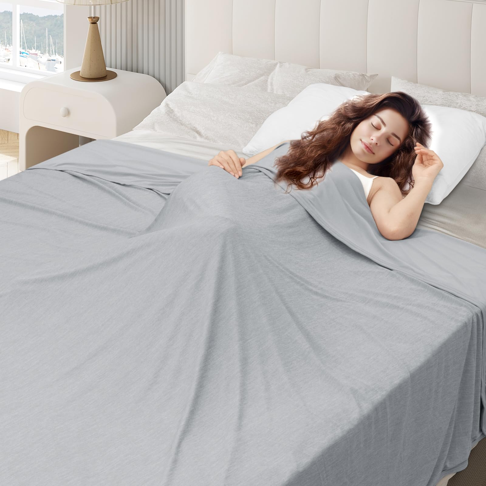 WOLTU Zomerdeken, comfortabele verkoelende deken met Arc-Chill-vezels