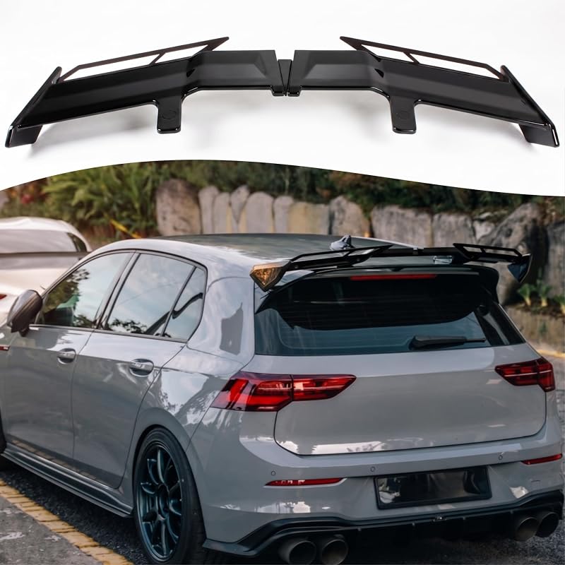 Ala de techo de alerón de ventana trasera universal para la mayoría de los accesorios exteriores de montaje de labio de ala modificada Hatchback/SUV/Wagon 2011-2026 Gloss Black GT-Style