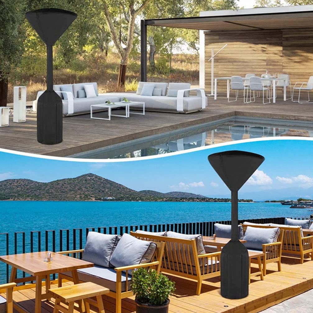 Cabilock 1pc Heater Cover Outdoor Heaters Heavy Duty Zipper Outdoor Heat Lamp Cover Black Zipper Gas Heater Patio Heater Head Cover Black Heater Outdoor Patio Oxford Cloth